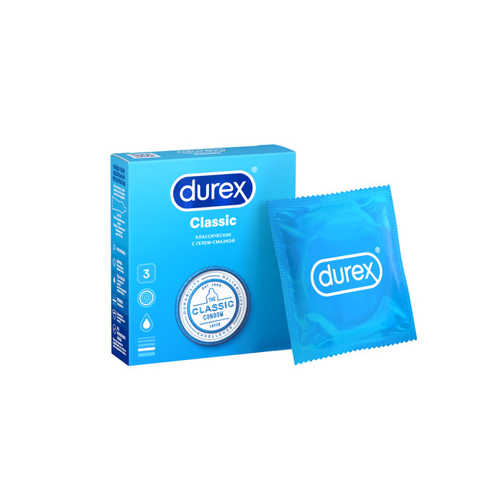 Durex (Дюрекс) презервативы Classic 3шт